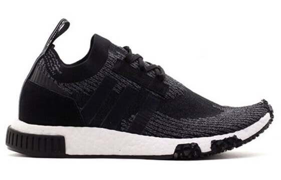 Adidas originals nmd racer pk trainers in black hot sale aq0949