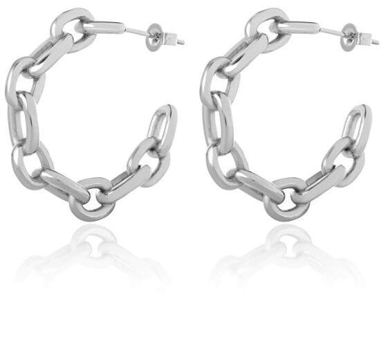 Fashion steel earrings circles