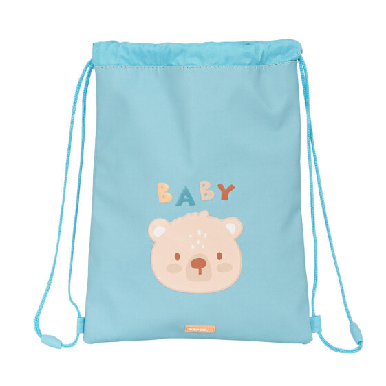 Детский рюкзак на веревках safta Baby bear синий