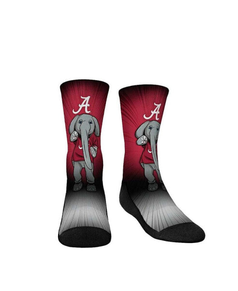 Youth Boys and Girls Socks Alabama Crimson Tide Mascot Pump Up Crew Socks