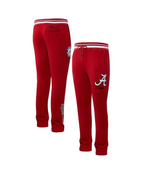 Men's Crimson Alabama Crimson Tide Script Tail Fleece Sweatpants