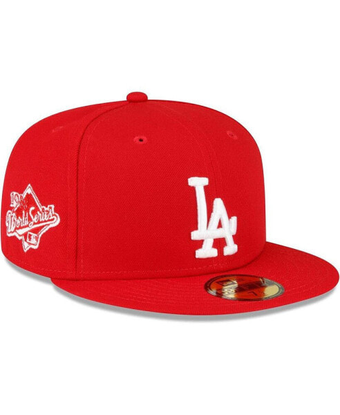 Men's Red Los Angeles Dodgers Sidepatch 59FIFTY Fitted Hat