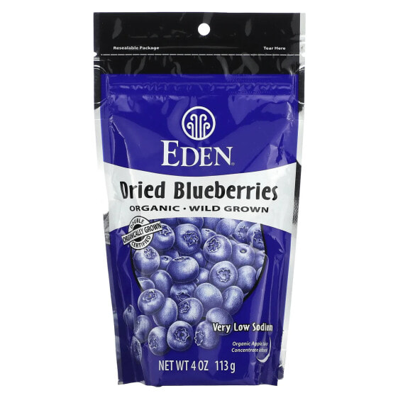Organic, Dried Blueberries, 4 oz (113 g)