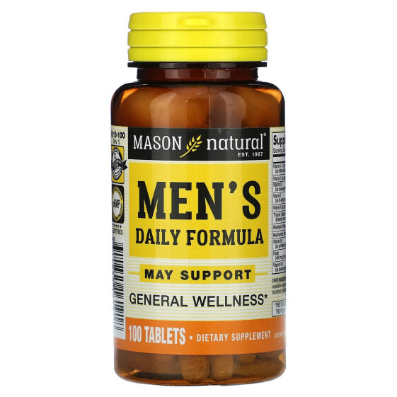 Витамины для мужского здоровья Mason Natural Men's Daily Formula, 100 таблеток
