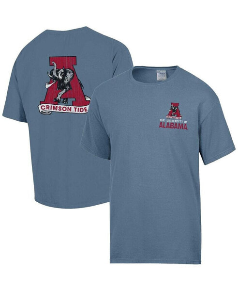 Men's Steel Alabama Crimson Tide Vintage-like Logo T-Shirt