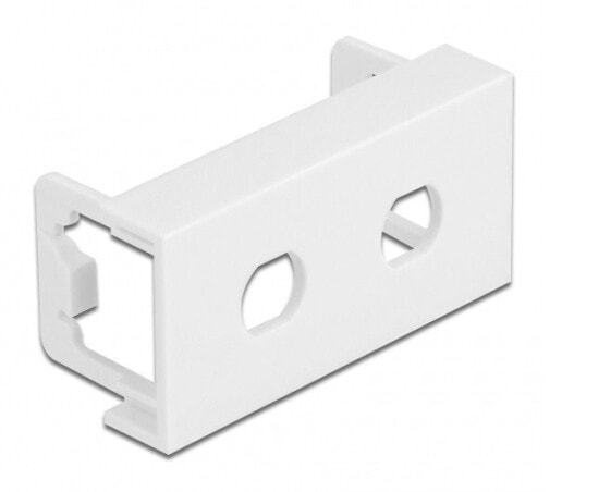 Delock 81366, White, Polycarbonate (PC), Screwless, Universal, 22.5 mm, 22 mm