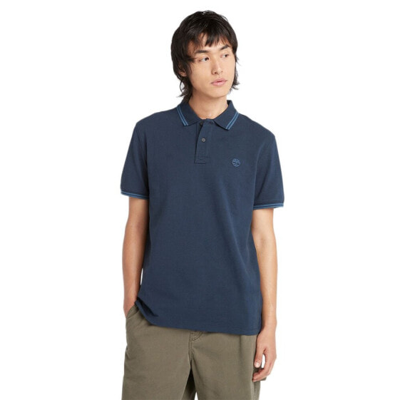 TIMBERLAND Millers River Tipped Pique short sleeve polo