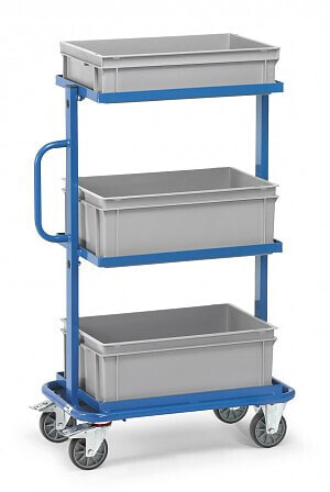 fetra 32902 - Steel - Blue - Gray - 200 kg - 3 shelves - Swivel - 1282 mm
