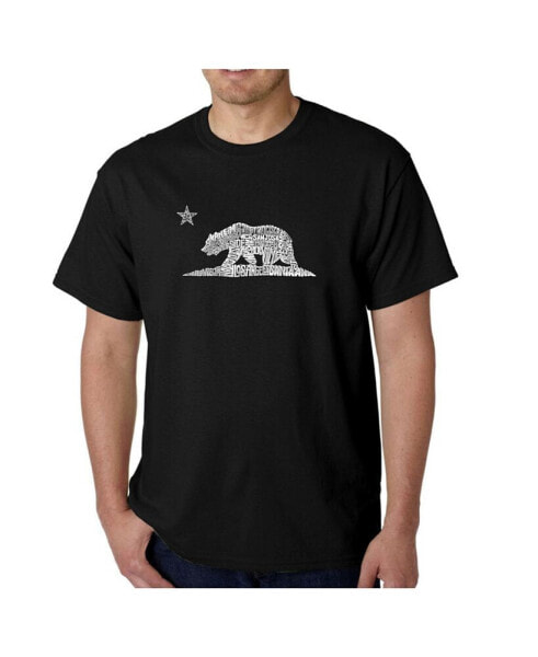 Mens Word Art T-Shirt - California Bear