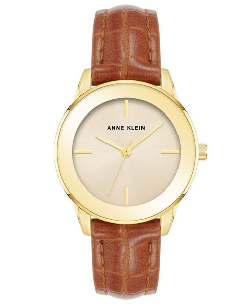 Часы Anne Klein Three Hand Brown Watch