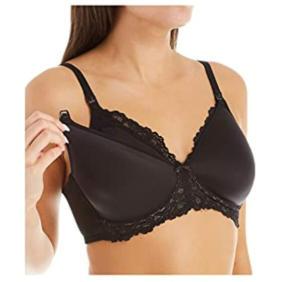 Wacoal Women's Nursing Wire Free Bra, Black, 36D