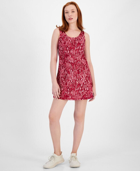 Women's Snakeskin-Print Performance Dress, Created for Macy's