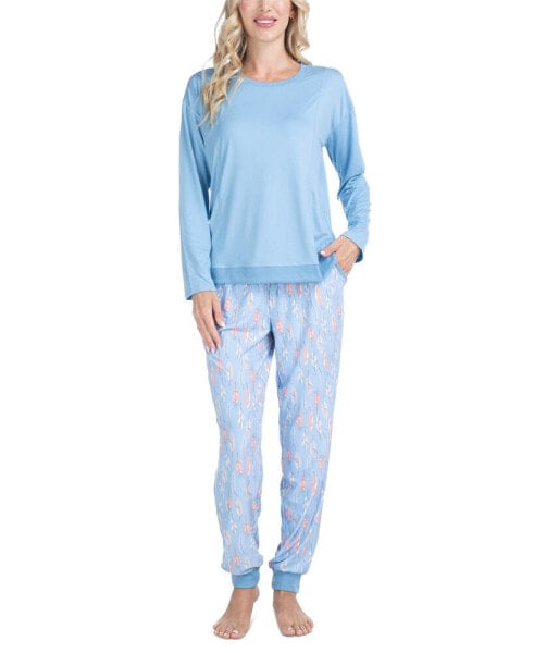 Women's 2-Pc. Lounge Loyalist Sweatshirt & Jogger Pants Pajamas Set