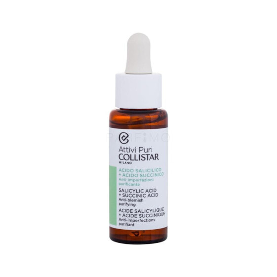 Collistar Pure Actives (Attivi Puri) Salicylic Acid + Succinic Acid 30 ml gesichtsserum für Frauen