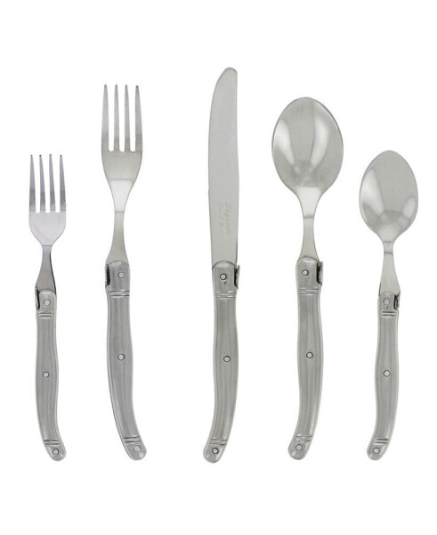 20 Piece Laguiole Stainless Steel Flatware Set, Service for 4