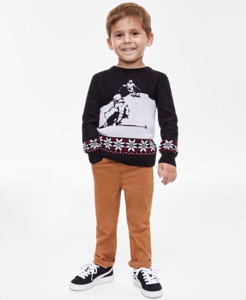 Charter Club Toddler Boys Skier Crewneck Sweater, Created for Macy's