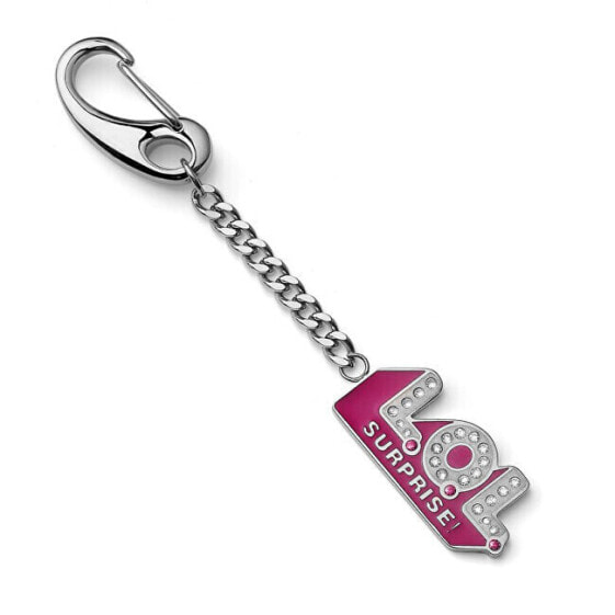 LOL Logo Crystals Steel Girls Keychain L5010STLOL