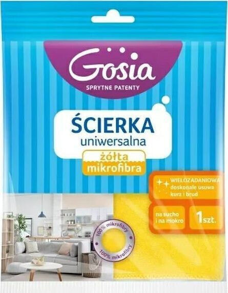 Politan Gosia Gosia Ścierka Uniwersalna Żółta 36x38 Mikrofibra 6902..