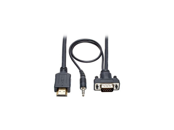 Tripp Lite HDMI to VGA Adapter Converter Cable Active + 3.5mm M/M 1080p 6 ft. (P