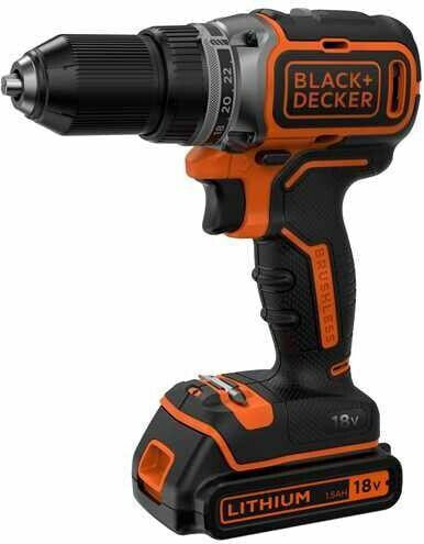 BLACK+DECKER WKRĘTARKA 18V BL186KB 52Nm 2x1,5Ah BL