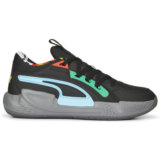 Puma Court Rider Mens Black Sneakers Athletic Shoes 37826501