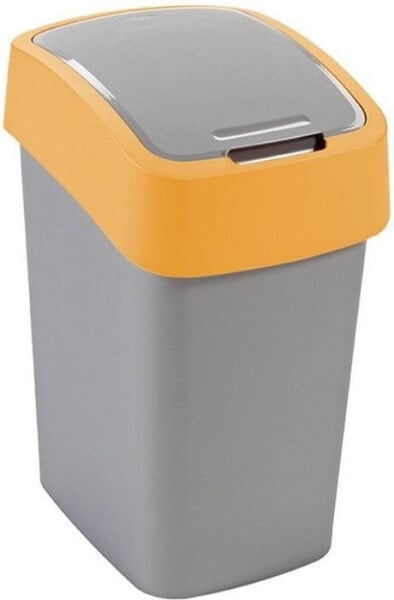 Curver Pacific Flip waste bin for segregation tilting 10L yellow (CUR000226)