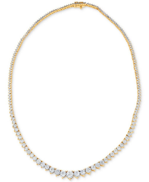 Macy's diamond Graduated Collar Tennis Necklace (5 ct. t.w.) in 14K White Gold