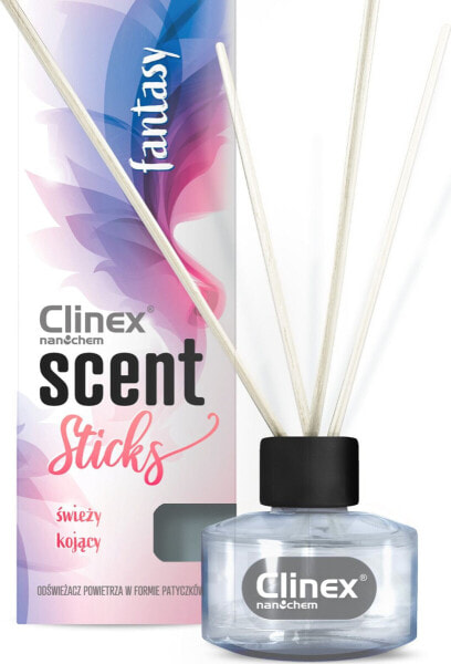 Clinex Patyczki kadzidełka zapachowe do odświeżania pomieszczeń CLINEX Scent Sticks FANTASY 45ml Patyczki kadzidełka zapachowe do odświeżania pomieszczeń CLINEX Scent Sticks FANTASY 45ml