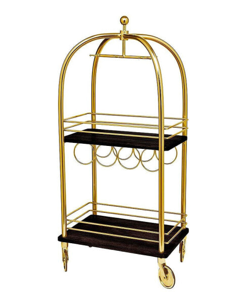 Luggage Bar Cart Large Gold