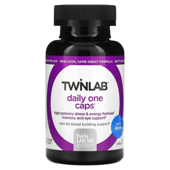 Twinlab, Daily One Caps с железом, 90 капсул