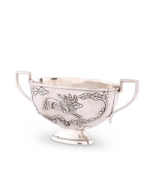 Noble Elk Pewter Gravy Sauce Boat, Bowl