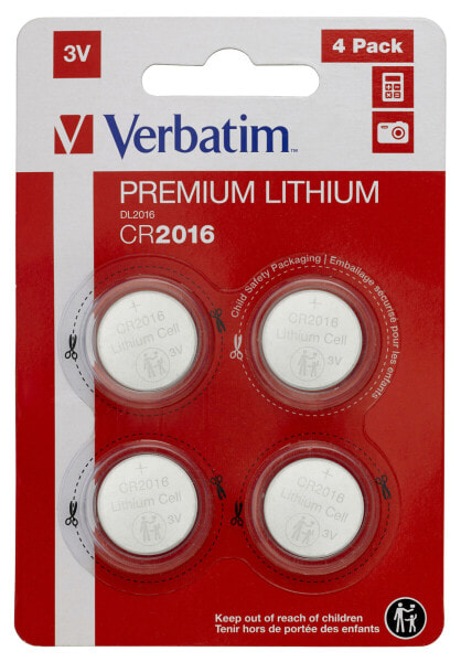 Одноразовая батарейка Verbatim CR2016