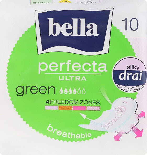 Damenbinden Perfecta Green Drai Ultra 10 St.