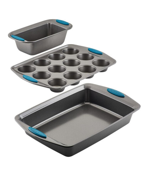 Yum-o! 3-Pc. Bakeware Oven Lovin' Nonstick Muffin, Loaf, and Cake Pan Set