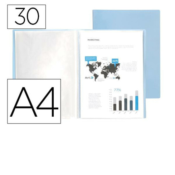 Папка Liderpapel EC76 Синий A4