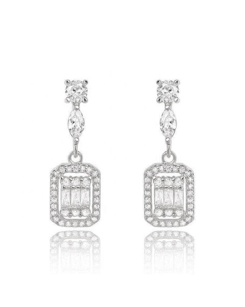 Cubic Zirconia Drop Earrings