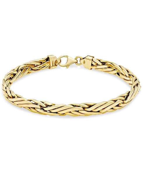Браслет Italian Gold Woven Chain Bracelet