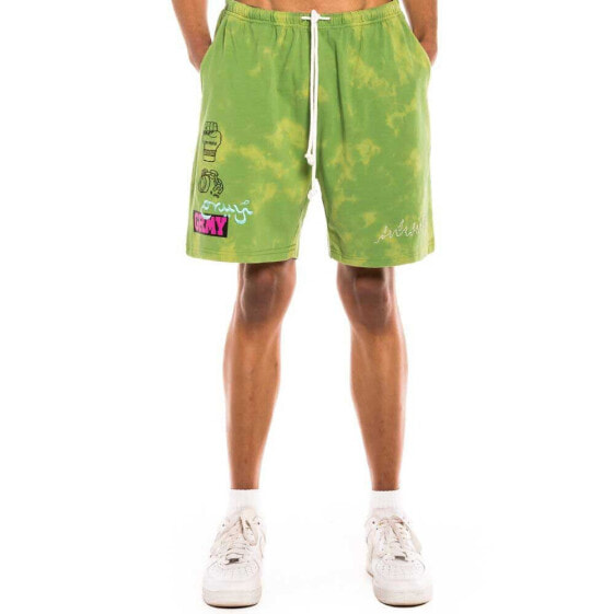 GRIMEY Day Dreamer Bleached sweat shorts