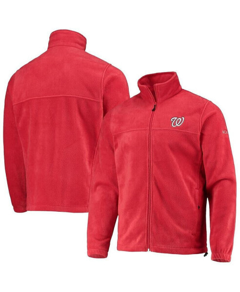 Men's Red Washington Nationals Full-Zip Flanker Jacket