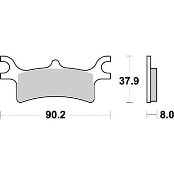 MOTO-MASTER Polaris 095611 Sintered Brake Pads