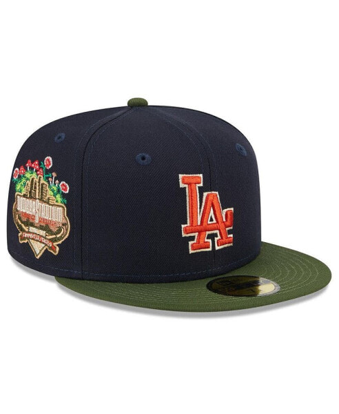 Men's Navy Los Angeles Dodgers Sprouted 59FIFTY Fitted Hat
