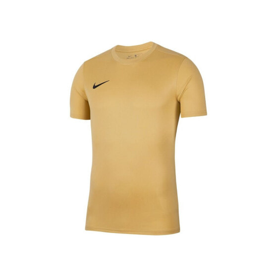 Мужская футболка спортивная желтая с логотипом Nike Park Vii