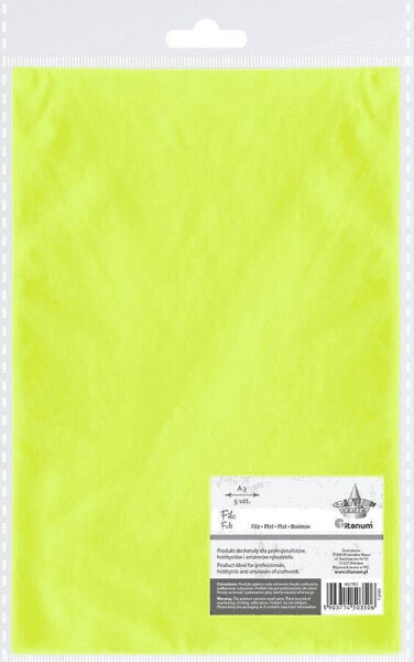 Titanum Filc A3 limonkowy 5szt