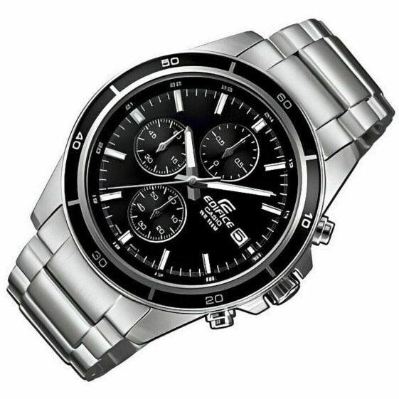 Часы унисекс Casio EFR-526D-1AVUEF Чёрный Серебристый