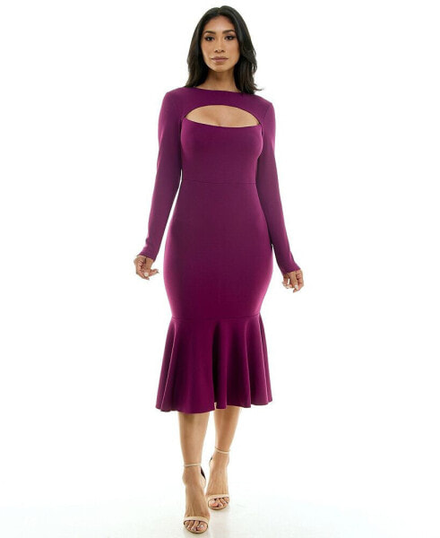 Women's Flounce Hem Knit Dress