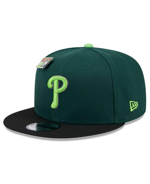 Men's Green/Black Philadelphia Phillies Sour Apple Big League Chew Flavor Pack 9FIFTY Snapback Hat