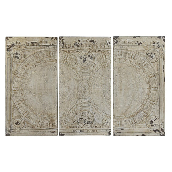 Настенный декор DKD Home Decor Бежевый Шинный полировщик 178 x 4 x 112 cm (3 Предметы)