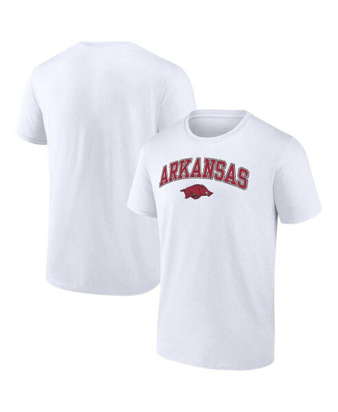 Men's White Arkansas Razorbacks Campus T-shirt