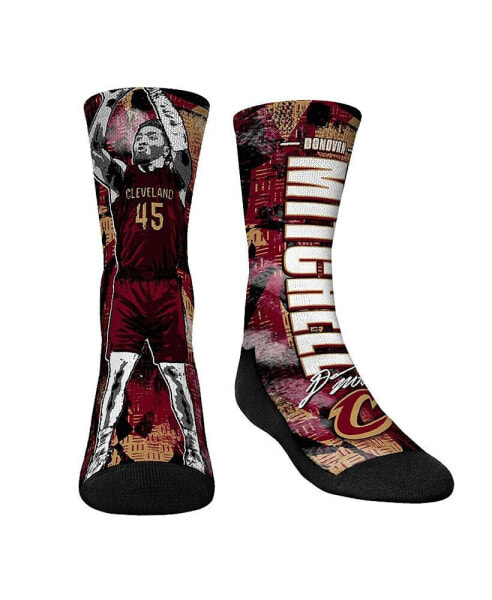 Youth Boys and Girls Socks Donovan Mitchell Cleveland Cavaliers Big Player Crew Socks