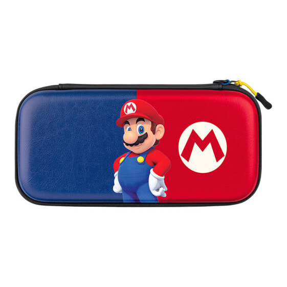 PDP Slim Deluxe: Power Pose Mario, Hardshell case, Nintendo, Blue, Red, Nintendo Switch, Nintendo Switch Lite, Nintendo Switch OLED, Scratch resistant, Zipper